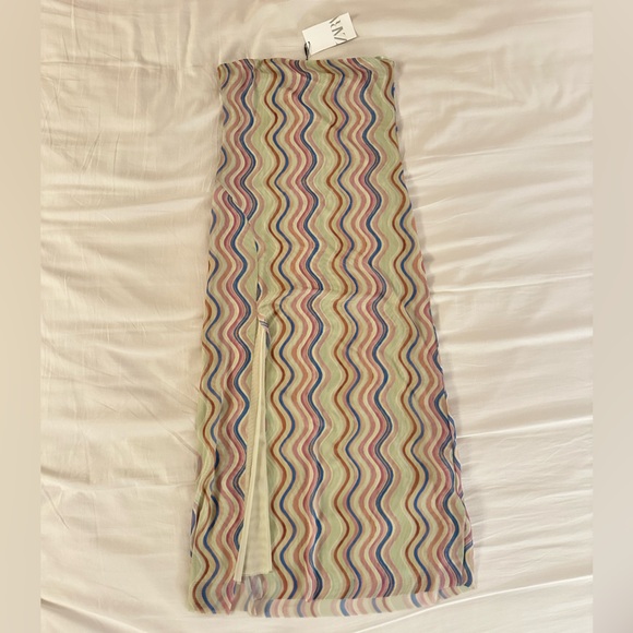 Zara Colorful Strapless/Tube Dress - Picture 1 of 4